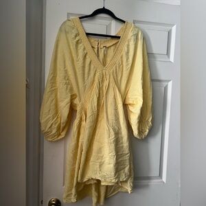 For The Moment FP Yellow Mini Dress